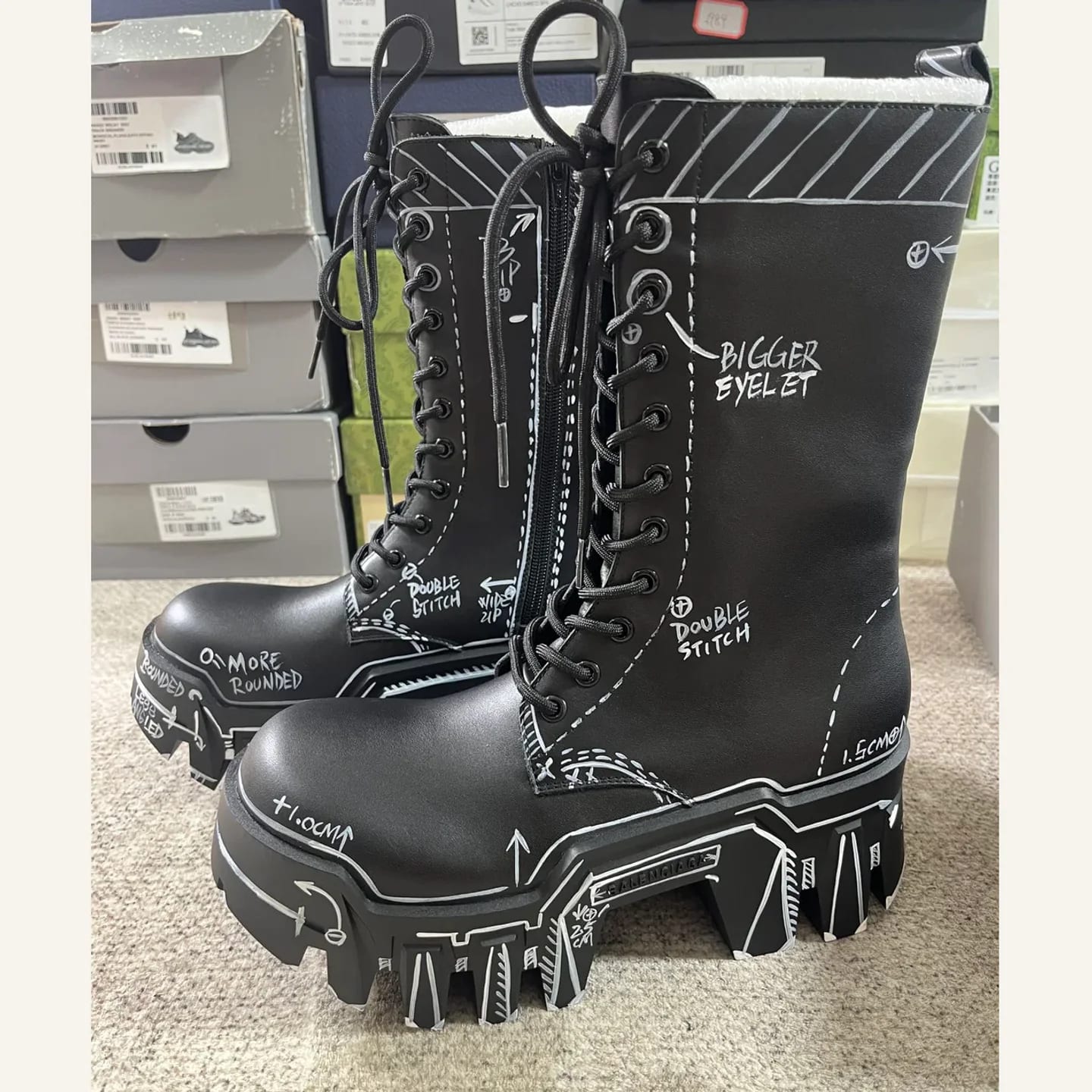 Balenciaga Bulldozer Knee-high Boot 縮圖 1