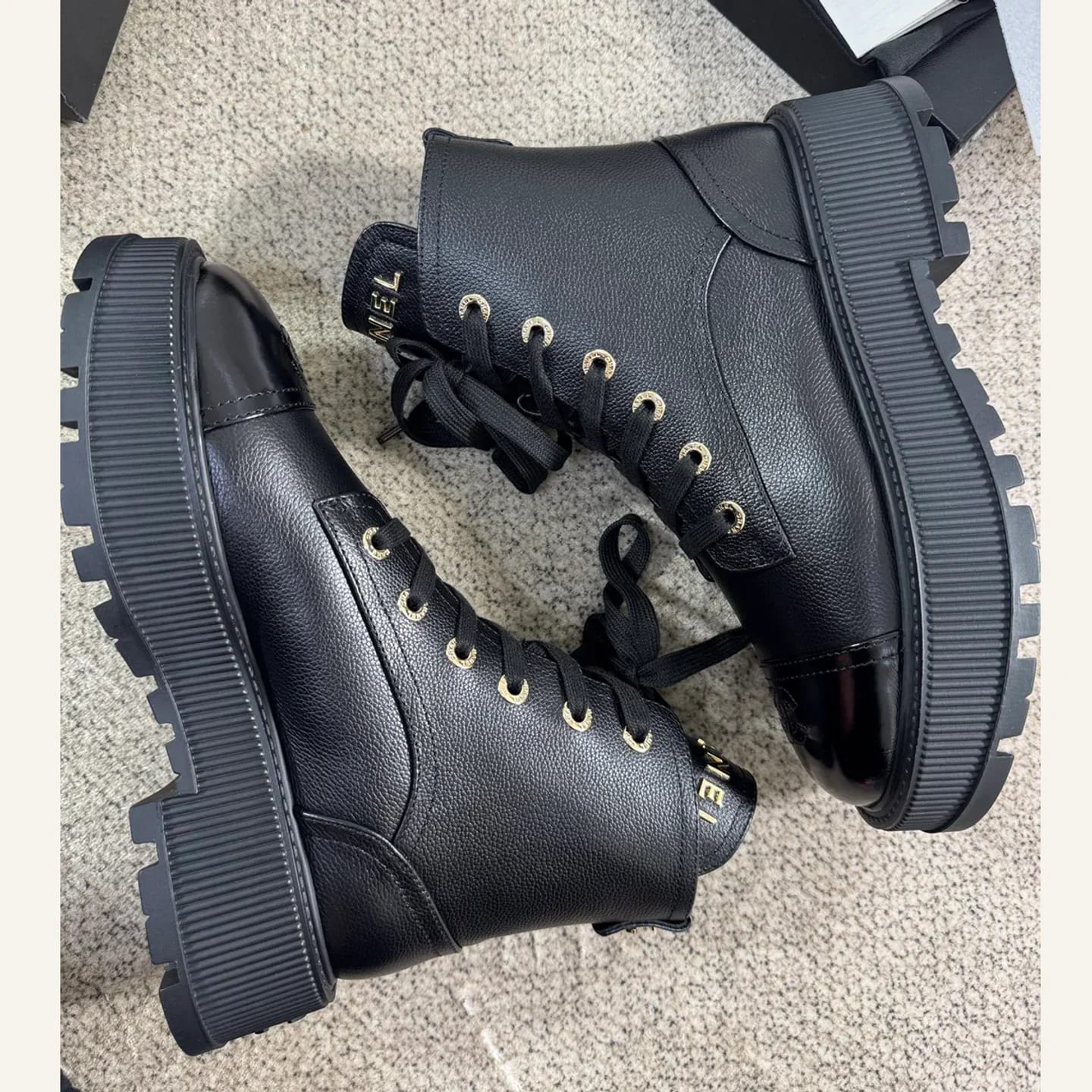 CHANEL CC Lace-up Ankle Boot 縮圖 4