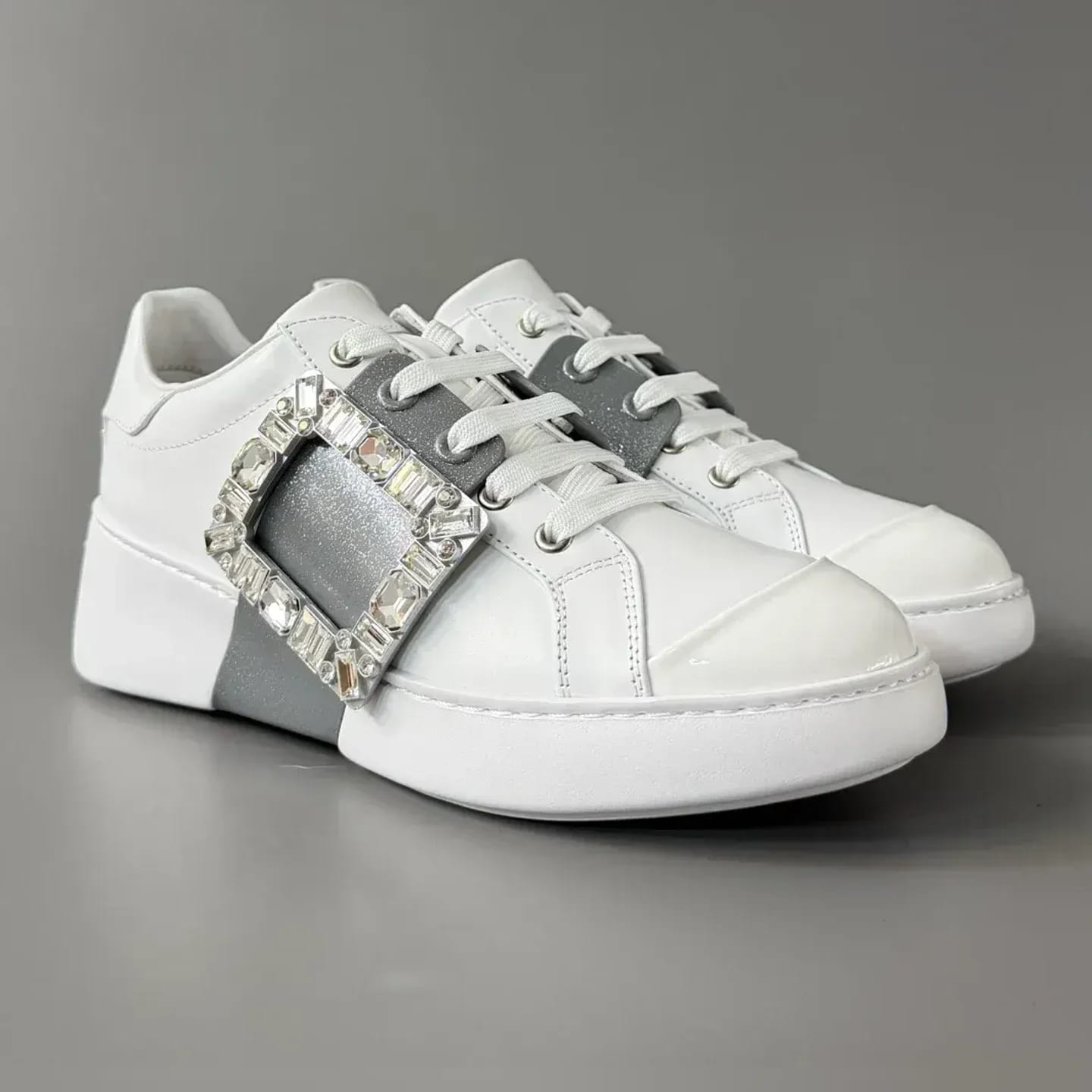 Roger Vivier Viv' Skate Strass Sneakers 縮圖 2