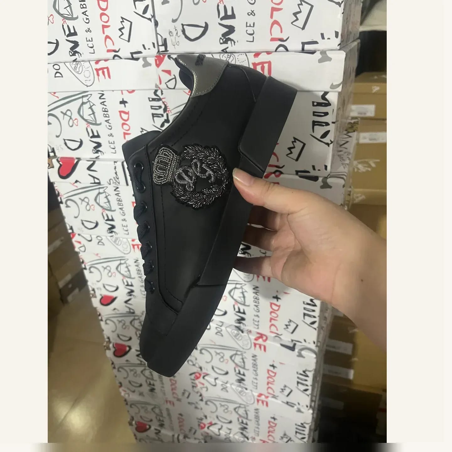 Dolce & Gabbana Crest Slipper 縮圖 1