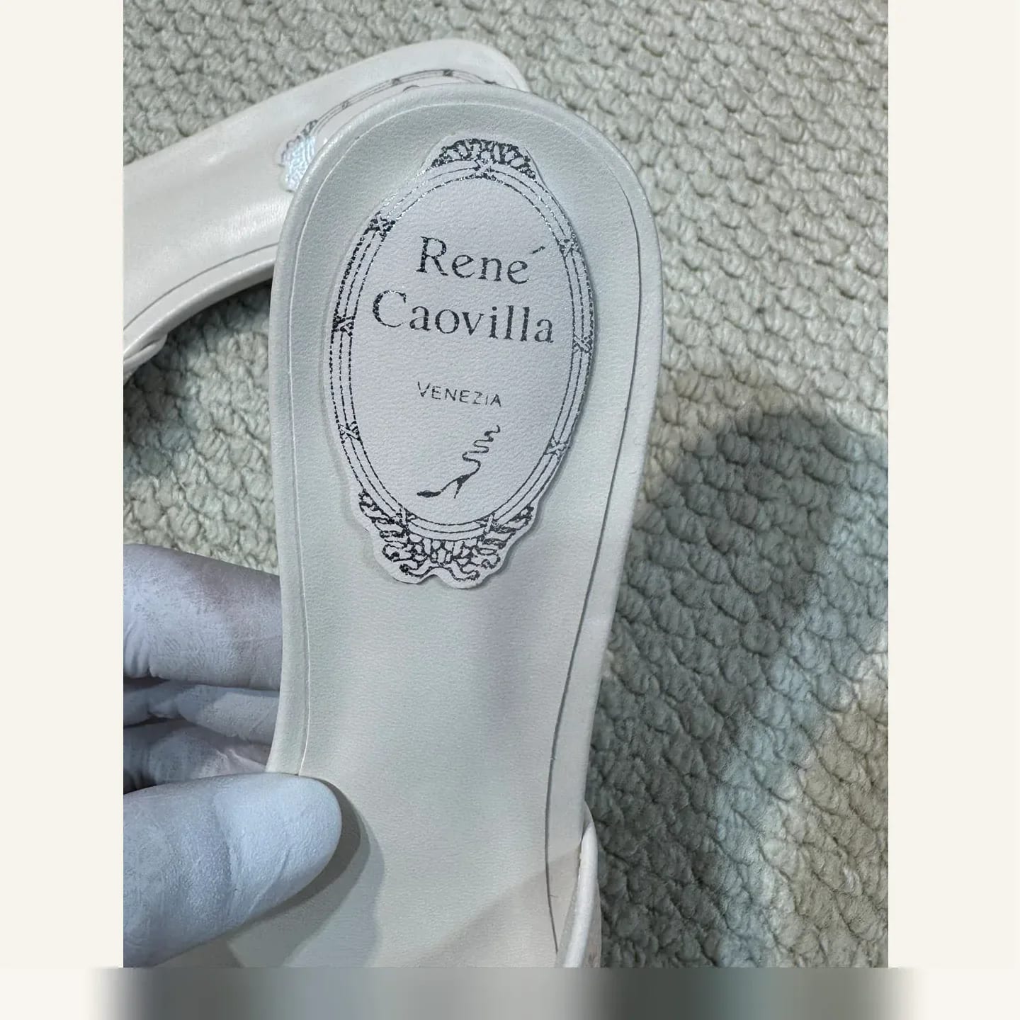 René Caovilla Crystal Floral Slide 縮圖 3