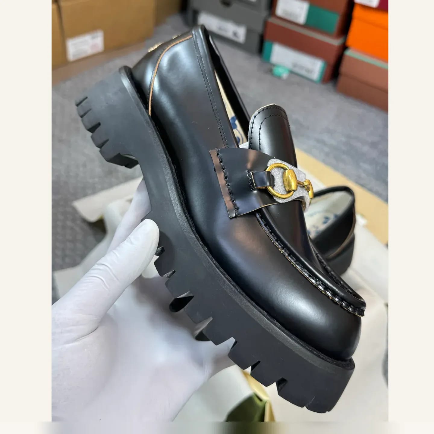 Gucci Lug-sole Horsebit Loafer 縮圖 4