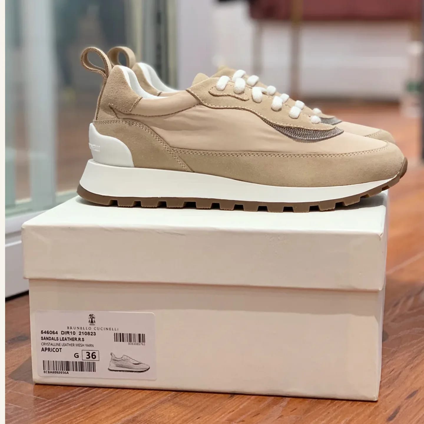 Brunello Cucinelli Monili-chain Sneaker 縮圖 3