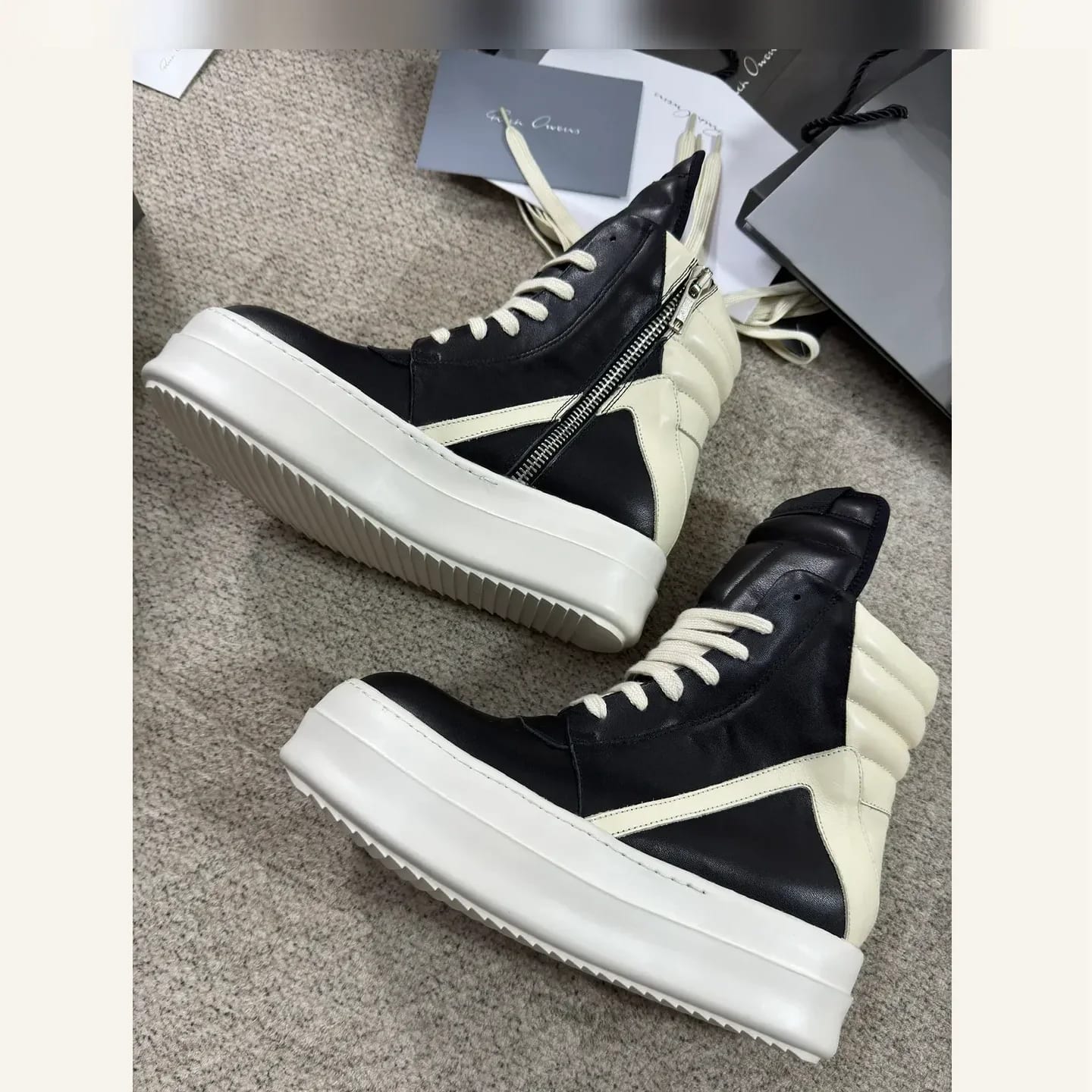 Rick Owens Geobasket High-top Sneaker 縮圖 2