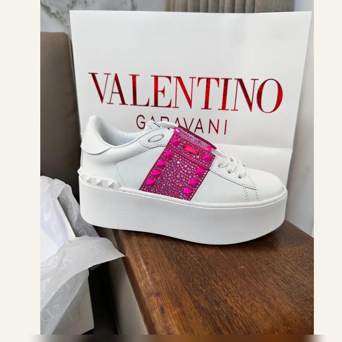 Valentino Garavani VLTN Platform Sneaker 縮圖 4