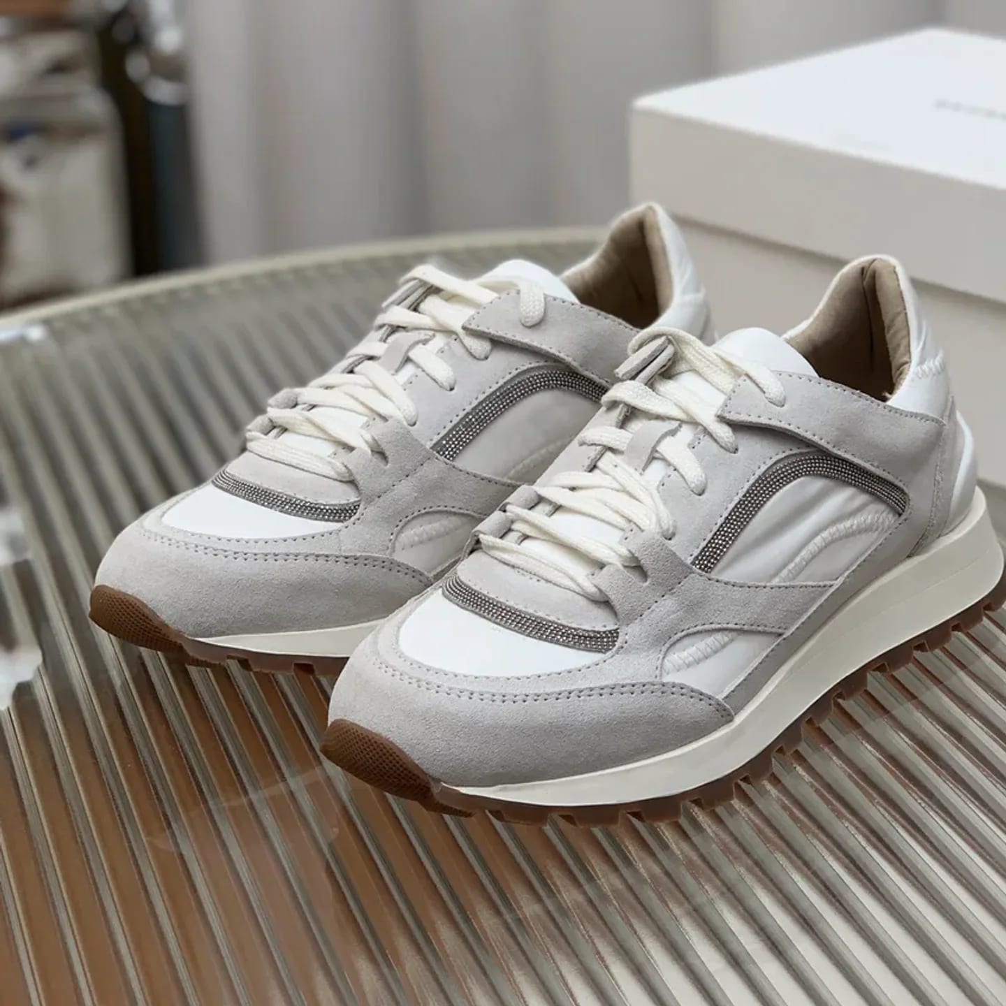 Brunello Cucinelli Monili-chain Sneaker 縮圖 3