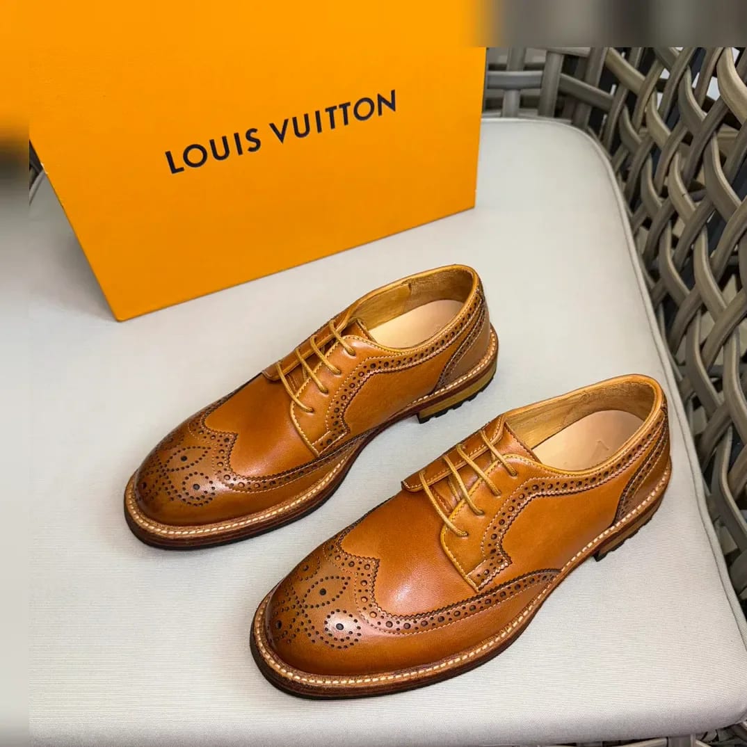 Louis Vuitton Washed-leather Brogue Oxford 縮圖 2