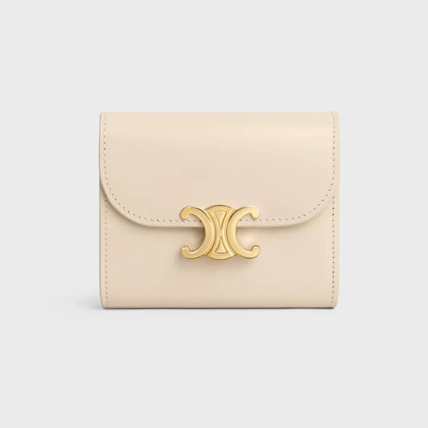 CELINE Small Flap Wallet TRIOMPHE IN Shiny calfskin 縮圖 1