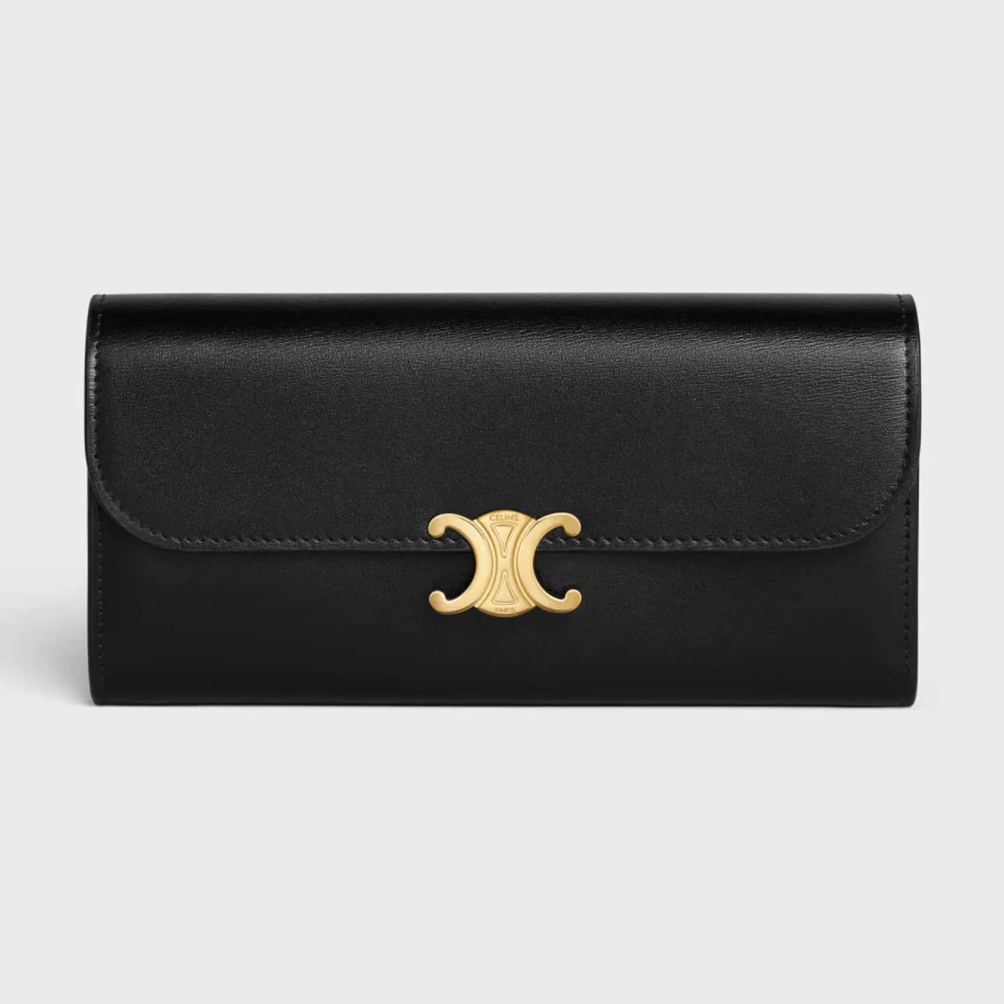 CELINE LARGE WALLET TRIOMPHE IN Shiny calfskin 縮圖 1
