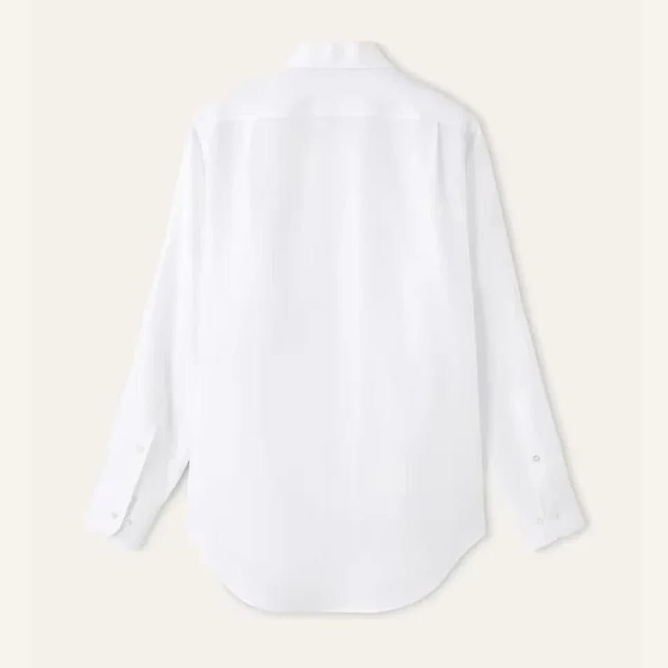 Loro Piana André 光學白亞麻恤衫 縮圖 1