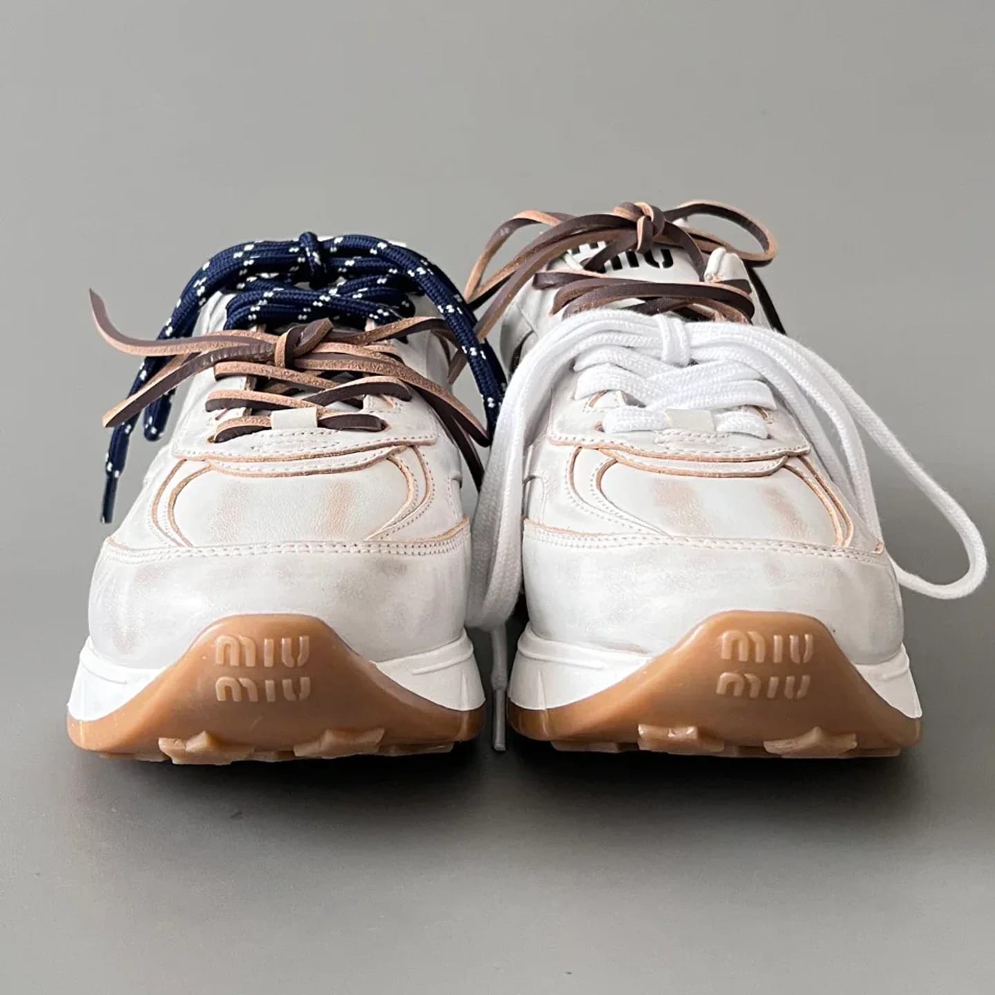 Miu Miu Leather Sneakers 縮圖 2