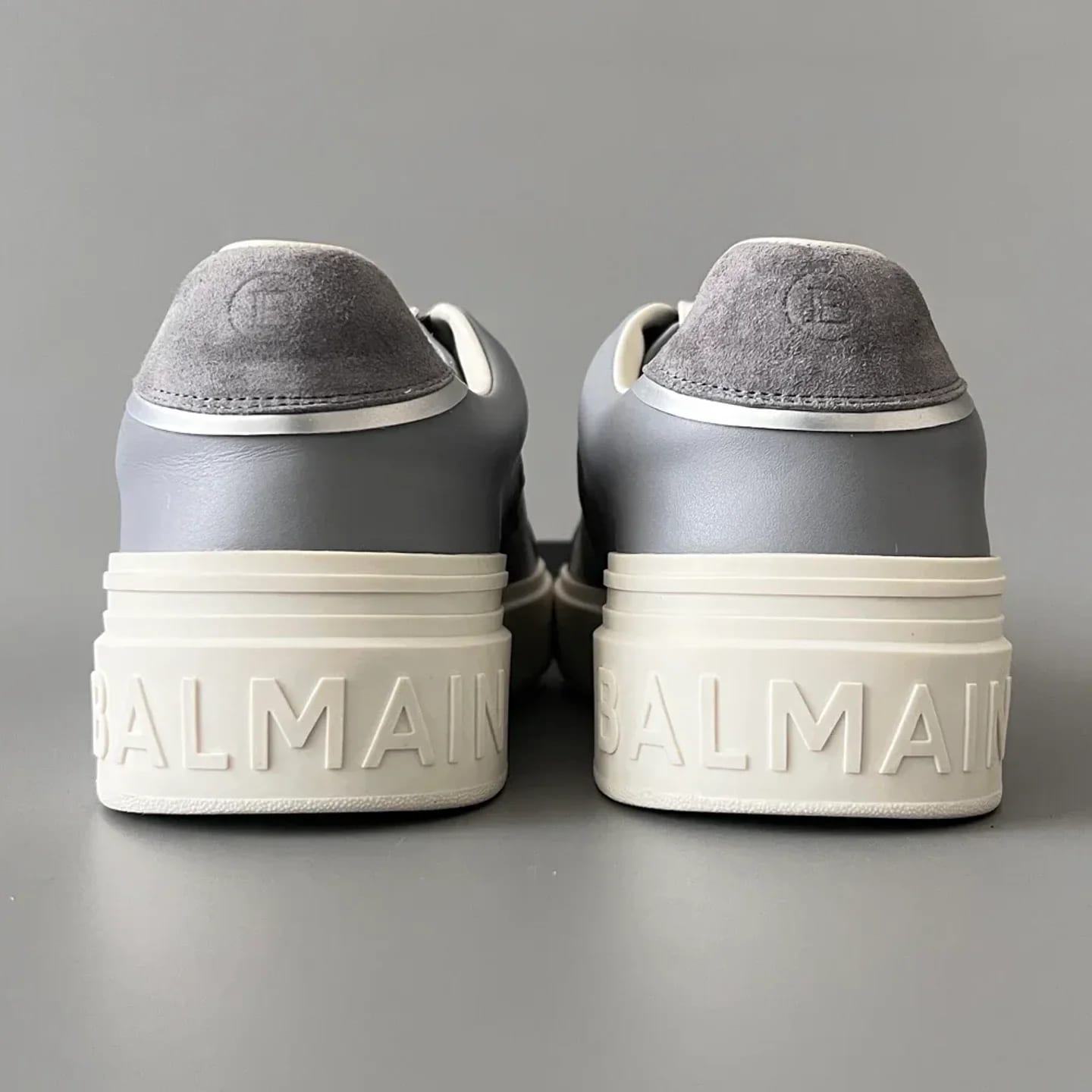 Balmain Logo-Strap Leather Slip-On Sneakers 縮圖 3