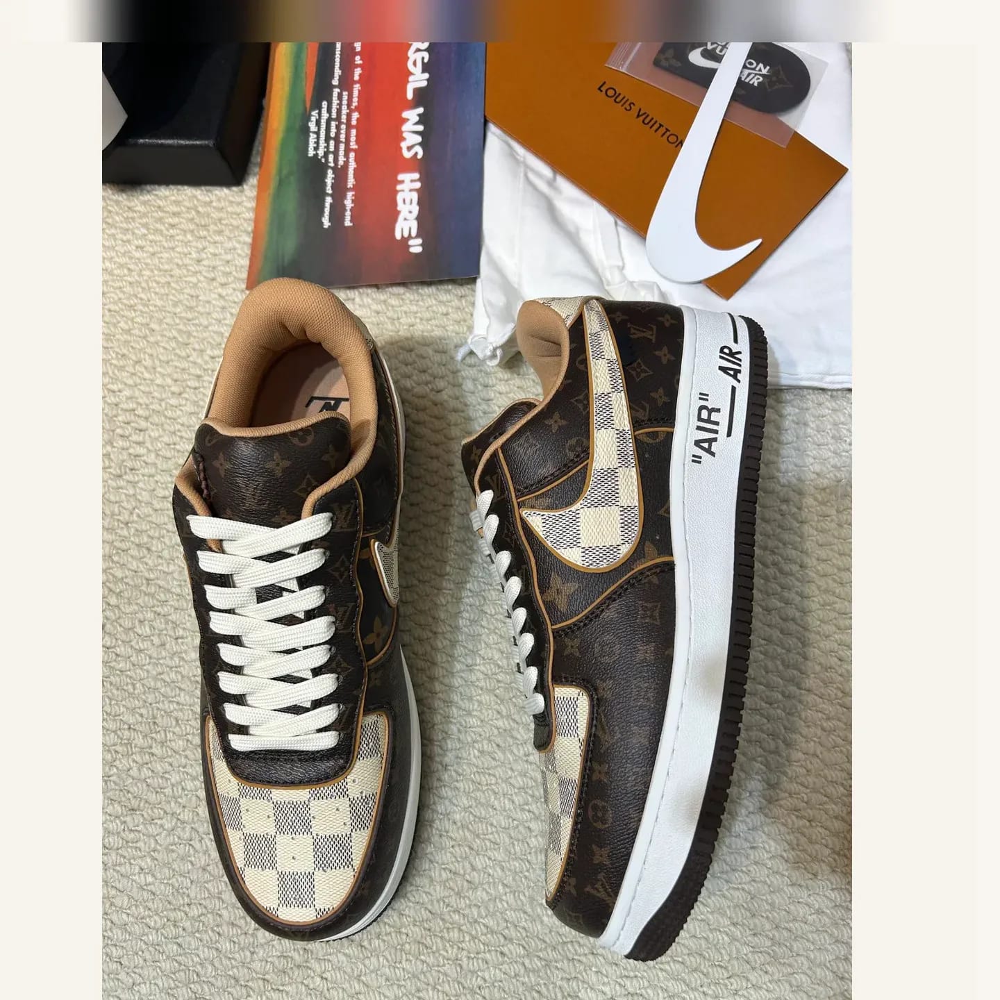 Louis Vuitton x Nike Air Force 1 Low 縮圖 3