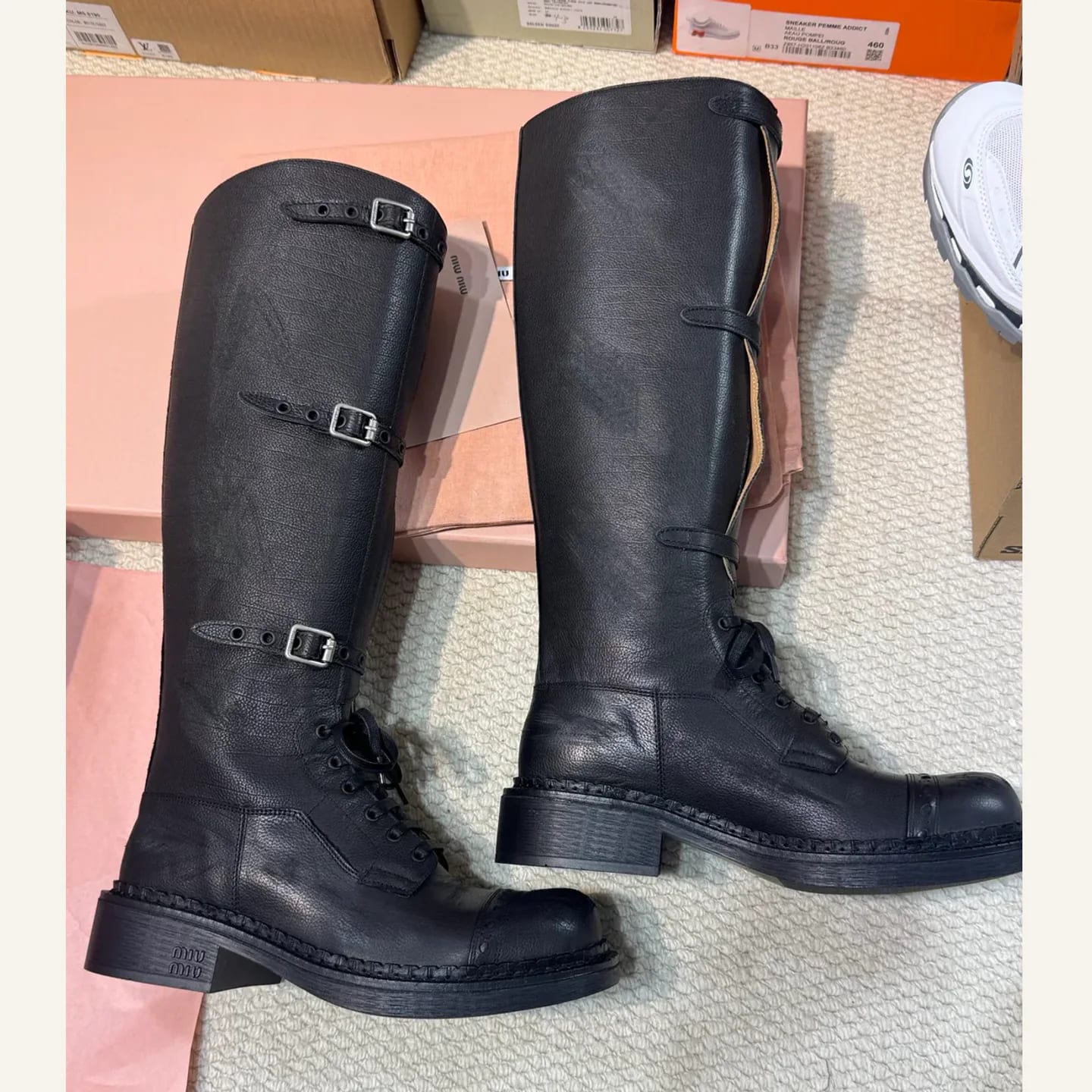 Miu Miu Buckle Biker Boot 縮圖 2