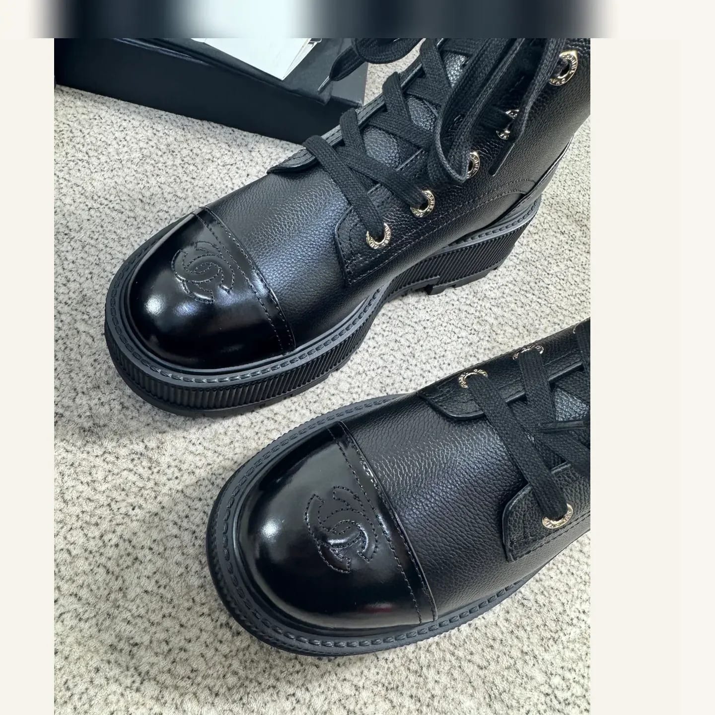 CHANEL CC Lace-up Ankle Boot 縮圖 3