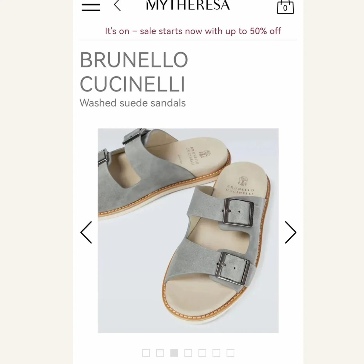 Brunello Cucinelli Buckle Slide 縮圖 2