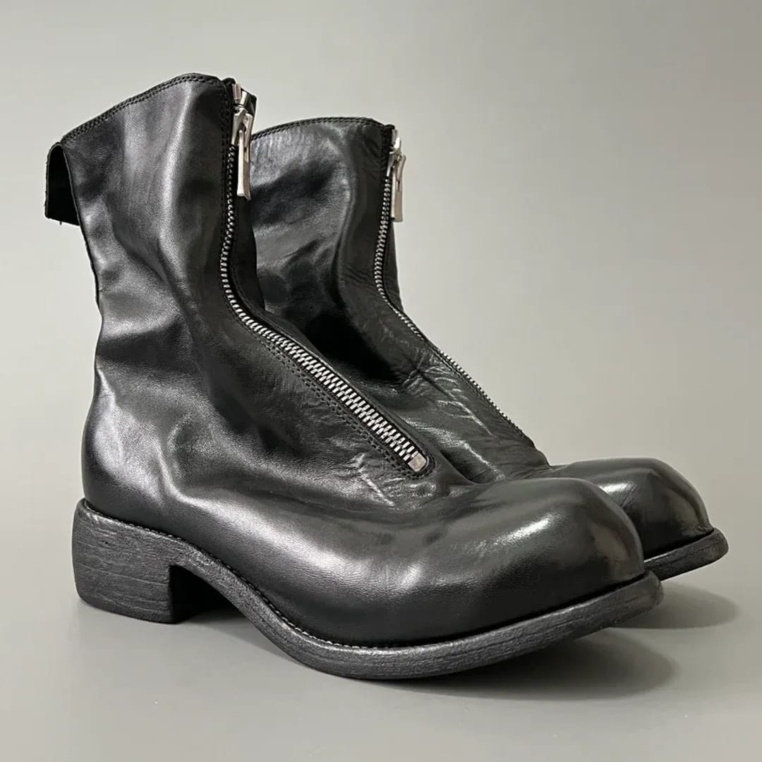 GUIDI PL2 Palombaro Front Zip Boots 縮圖 2