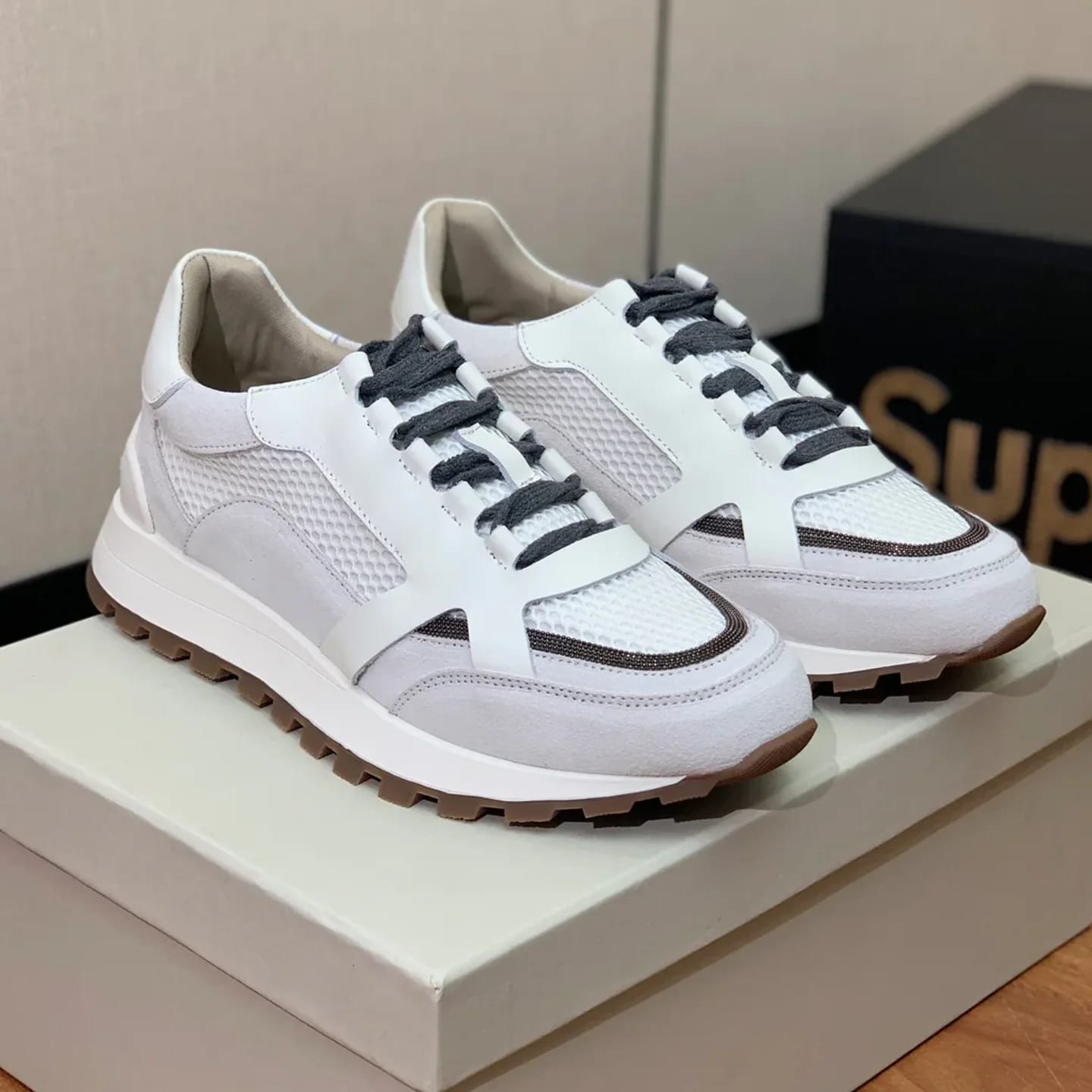 Brunello Cucinelli Monili-chain Sneaker 縮圖 2