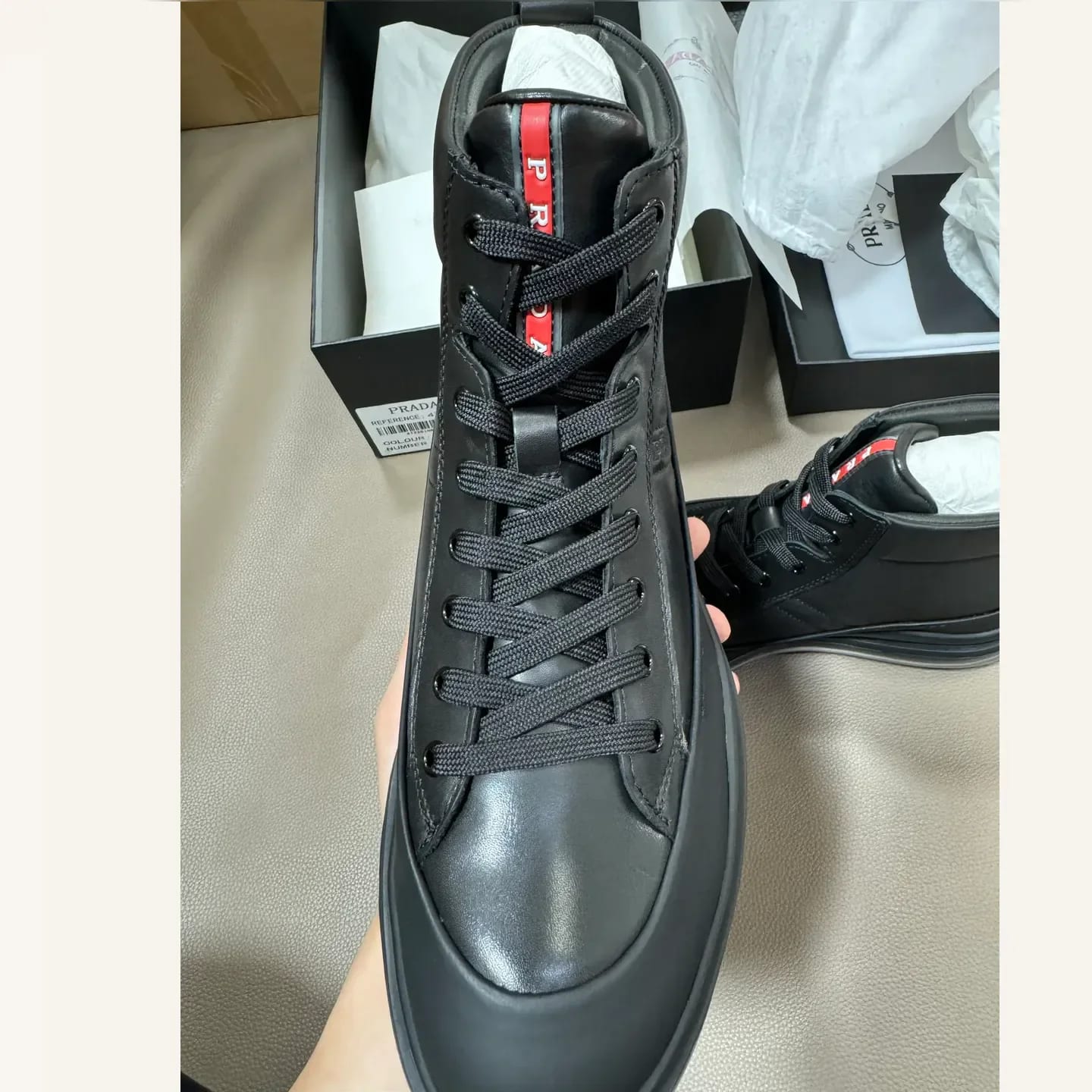 Prada Downtown High-top Sneaker 縮圖 1