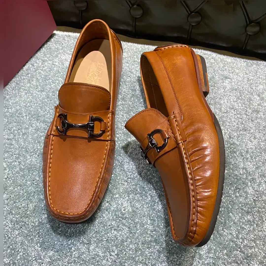 Ferragamo Washed-leather Loafer 縮圖 4