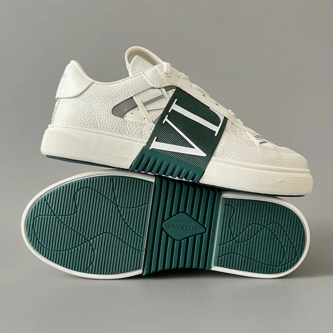 Valentino Garavani Low-Top Calfskin VL7N Sneaker With Bands 縮圖 4