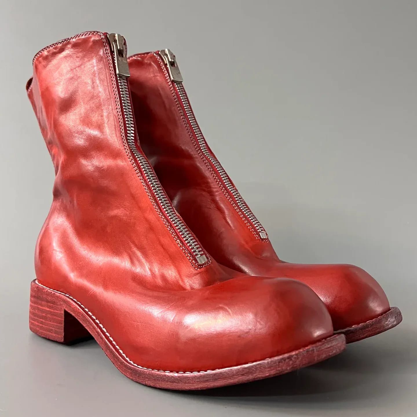 GUIDI PL2 Palombaro Front Zip Boots 縮圖 2