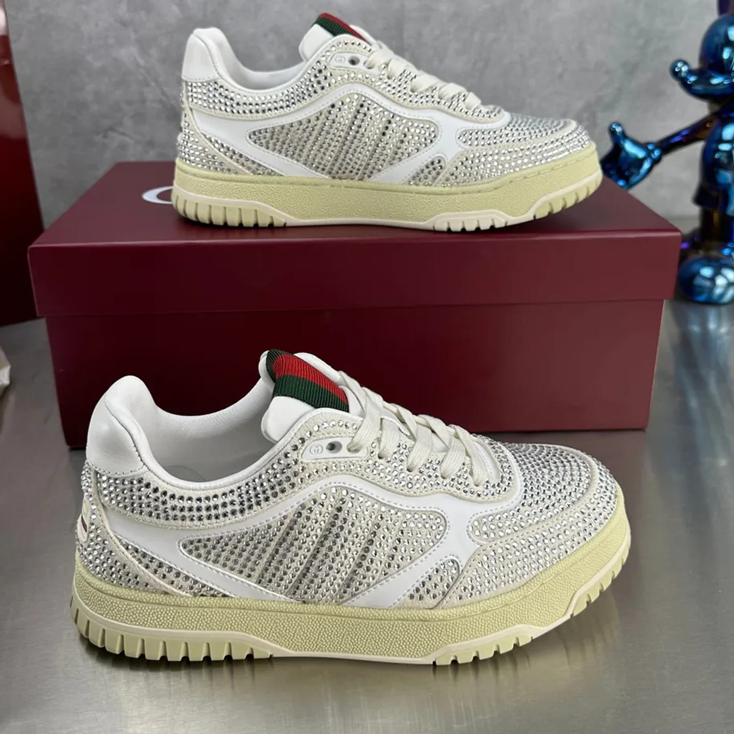 Gucci Distressed Basketball Sneaker 縮圖 4