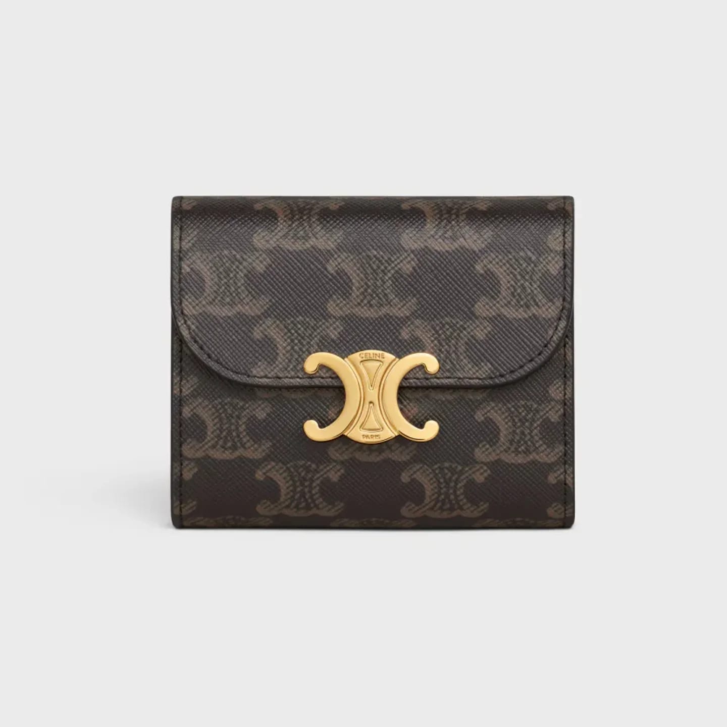 CELINE Small Flap Wallet TRIOMPHE IN Triomphe Canvas 縮圖 1