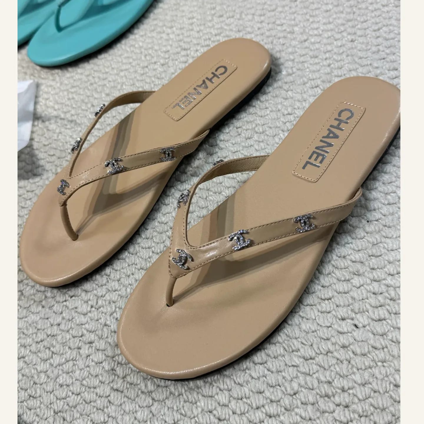 CHANEL Crystal CC Flip-flop Sandal 縮圖 3