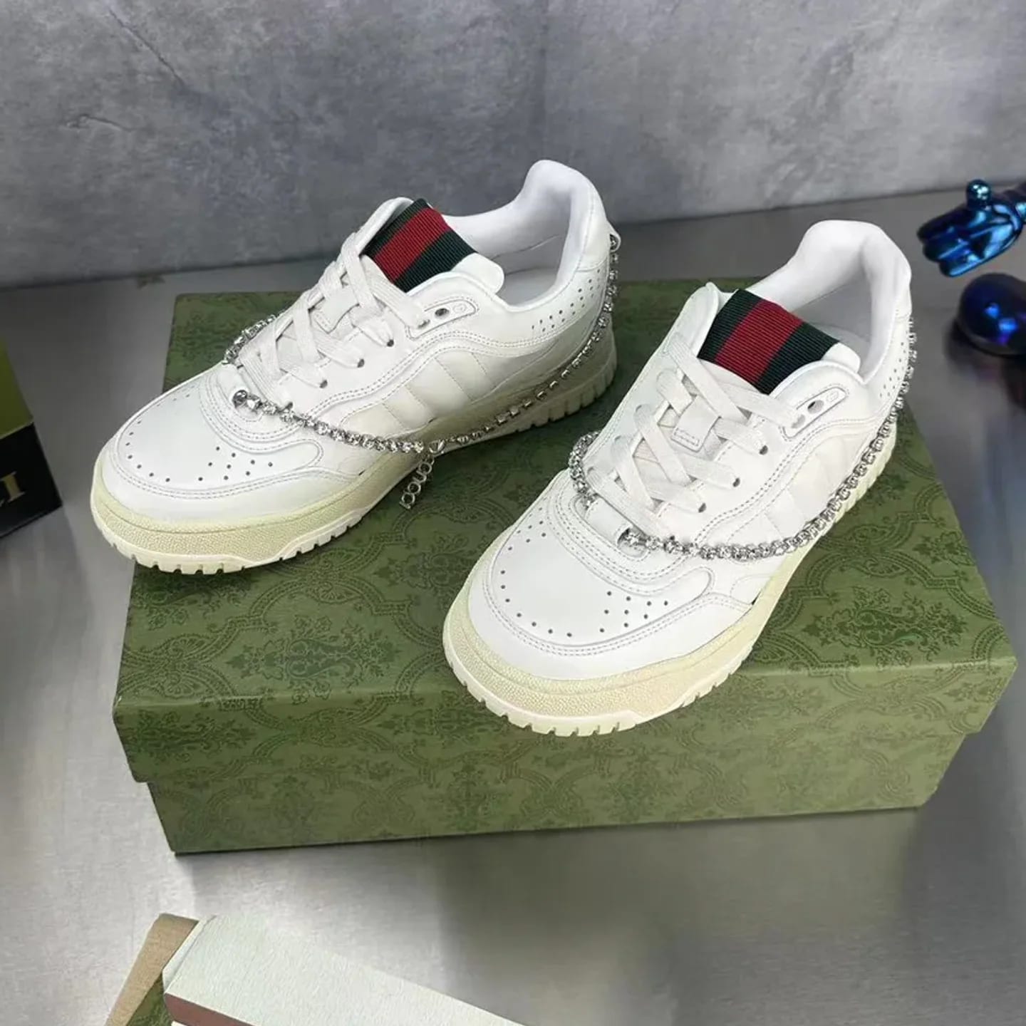 Gucci Distressed Basketball Sneaker 縮圖 3