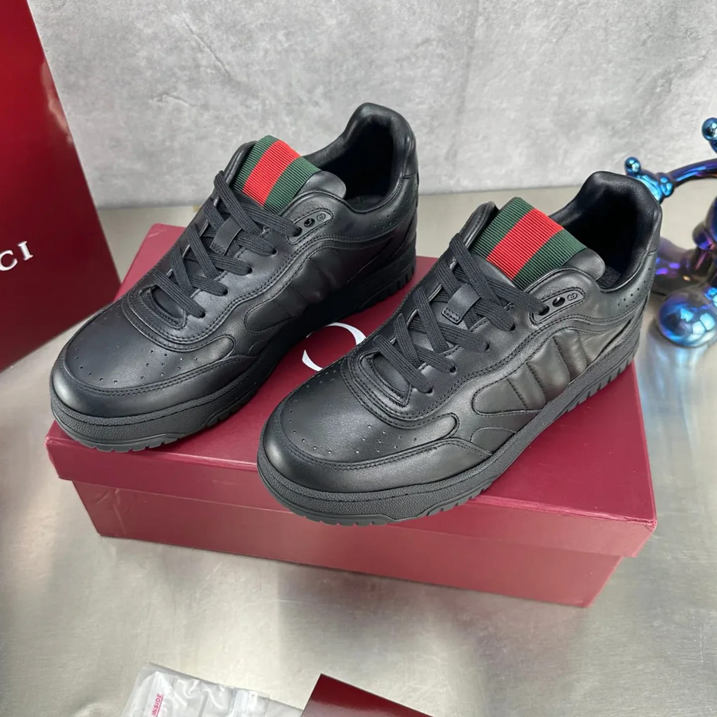 Gucci Distressed Basketball Sneaker 縮圖 3