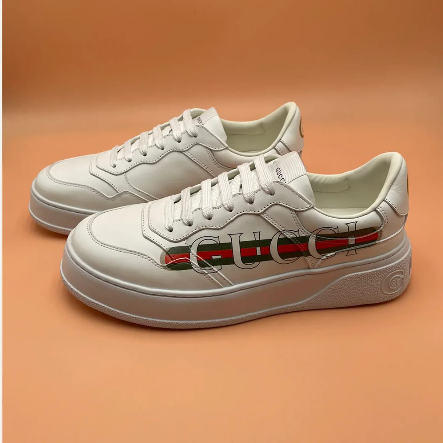 Gucci Leather Low-top Sneaker 縮圖 4
