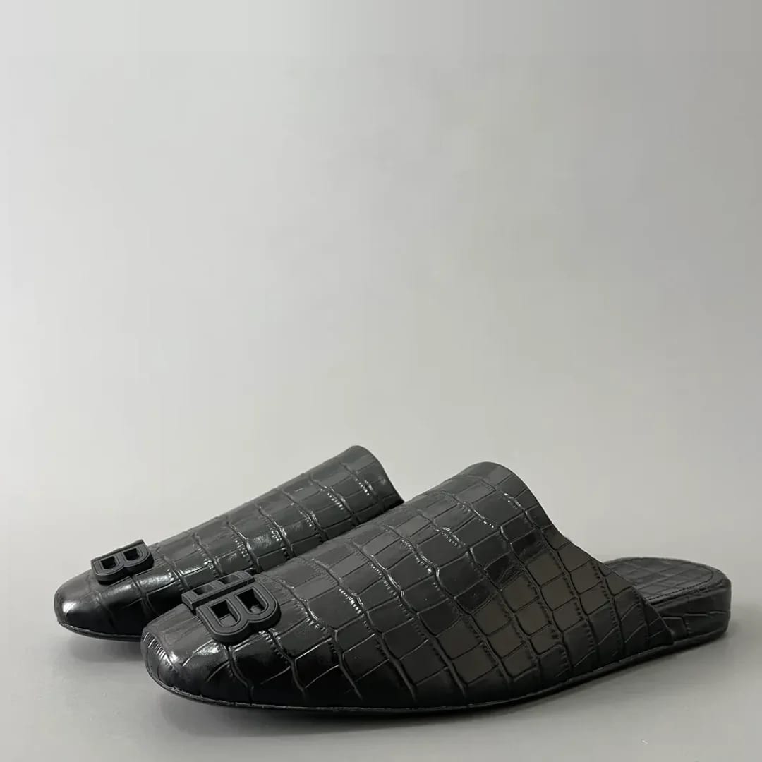 Balenciaga Cosy BB Croc-Embossed Mule 縮圖 1