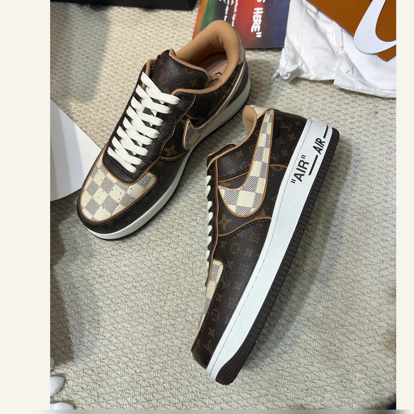 Louis Vuitton x Nike Air Force 1 Low 縮圖 4