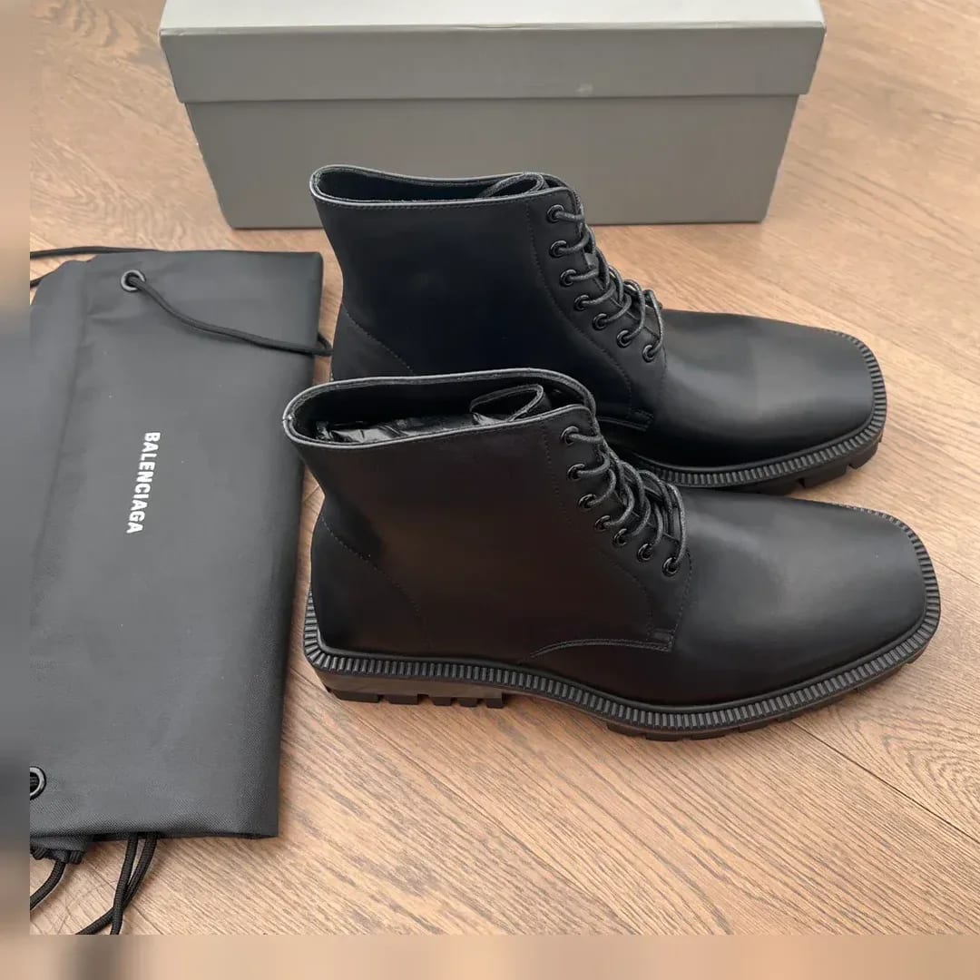 Balenciaga Rhino 25mm Lace-Up Boot 縮圖 2