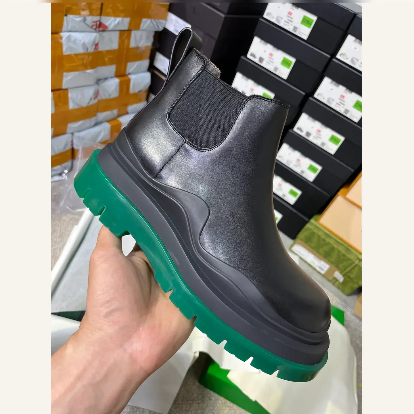 Bottega Veneta Tire Chelsea Boot 縮圖 1