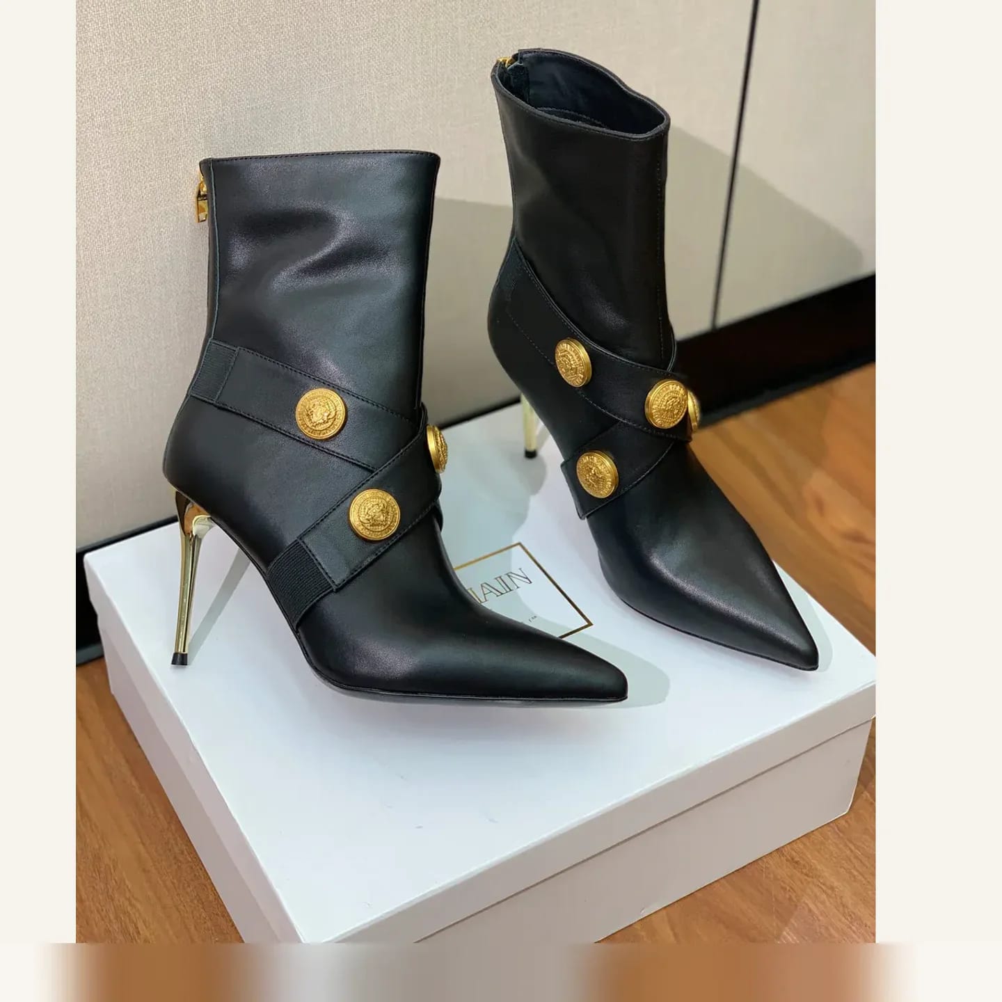 Balmain Buckle Ankle Boot 縮圖 3