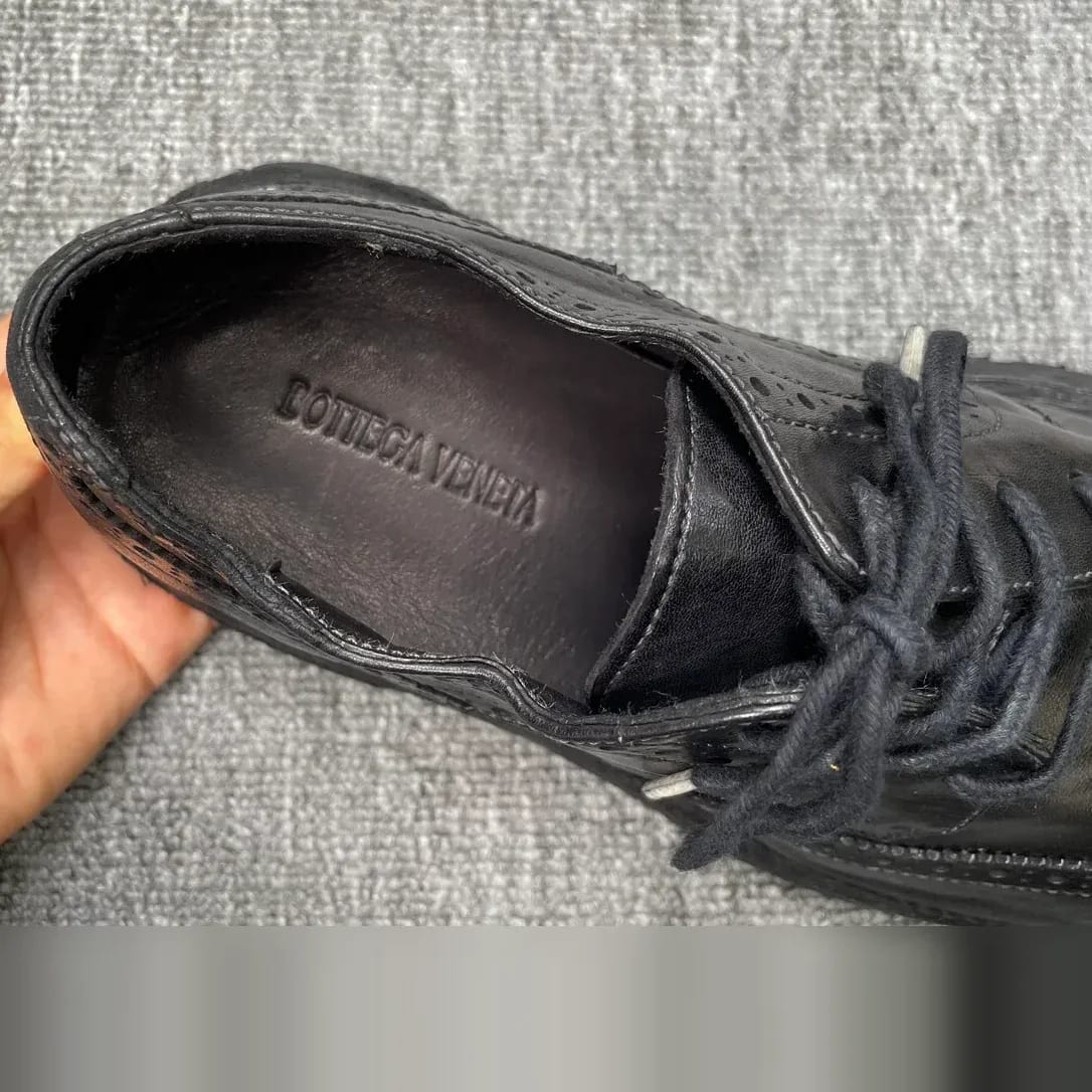 Bottega Veneta Washed-leather Derby 縮圖 3