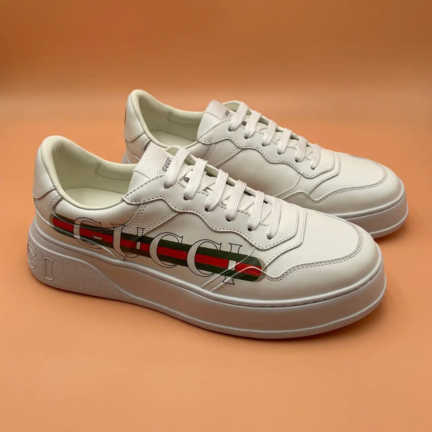 Gucci Leather Low-top Sneaker 縮圖 2