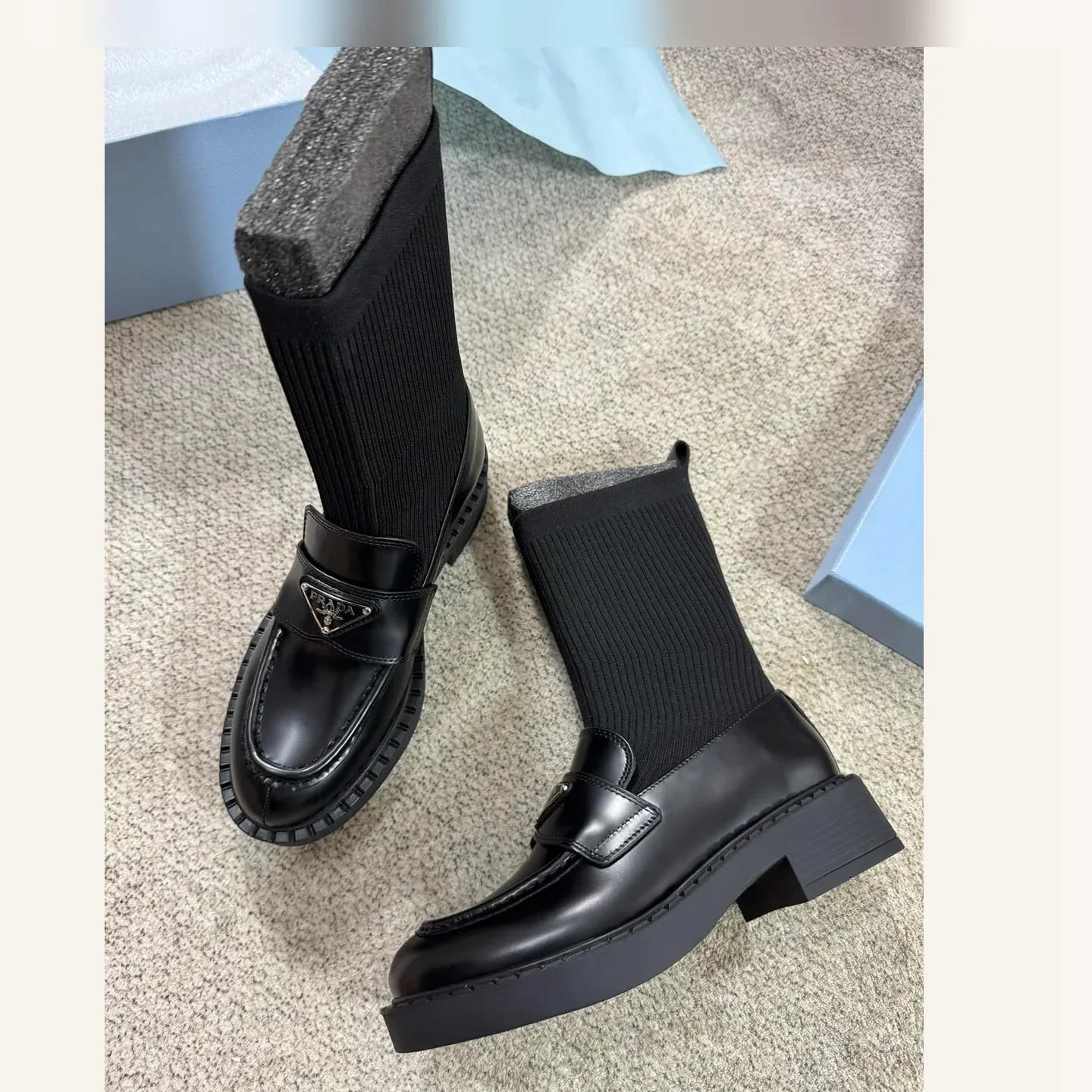 Prada Monolith Knit Boot 縮圖 3