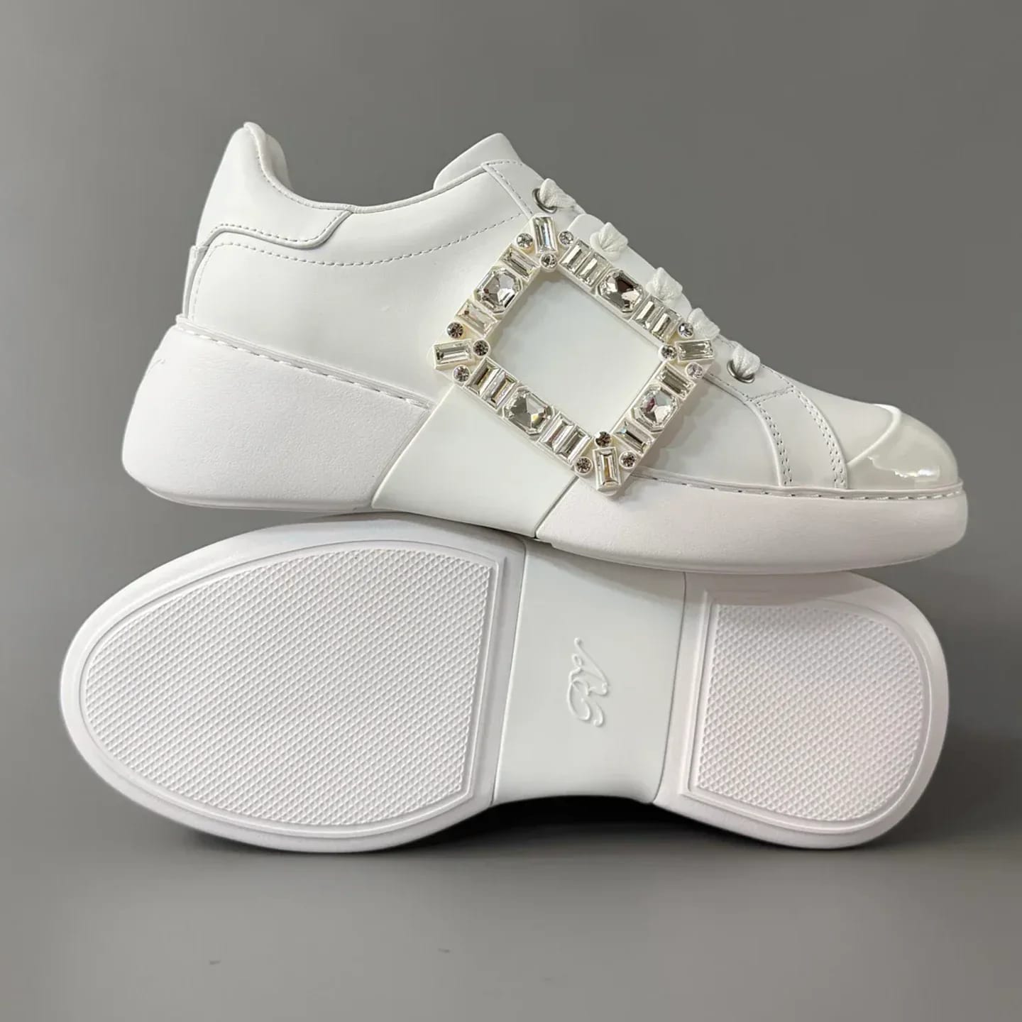 Roger Vivier Viv' Skate Strass Sneakers 縮圖 4