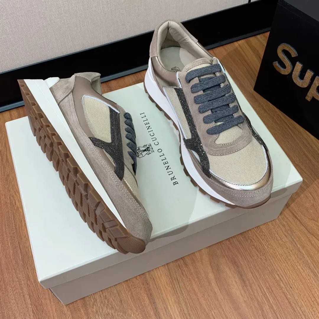 Brunello Cucinelli Monili-chain Sneaker 縮圖 3