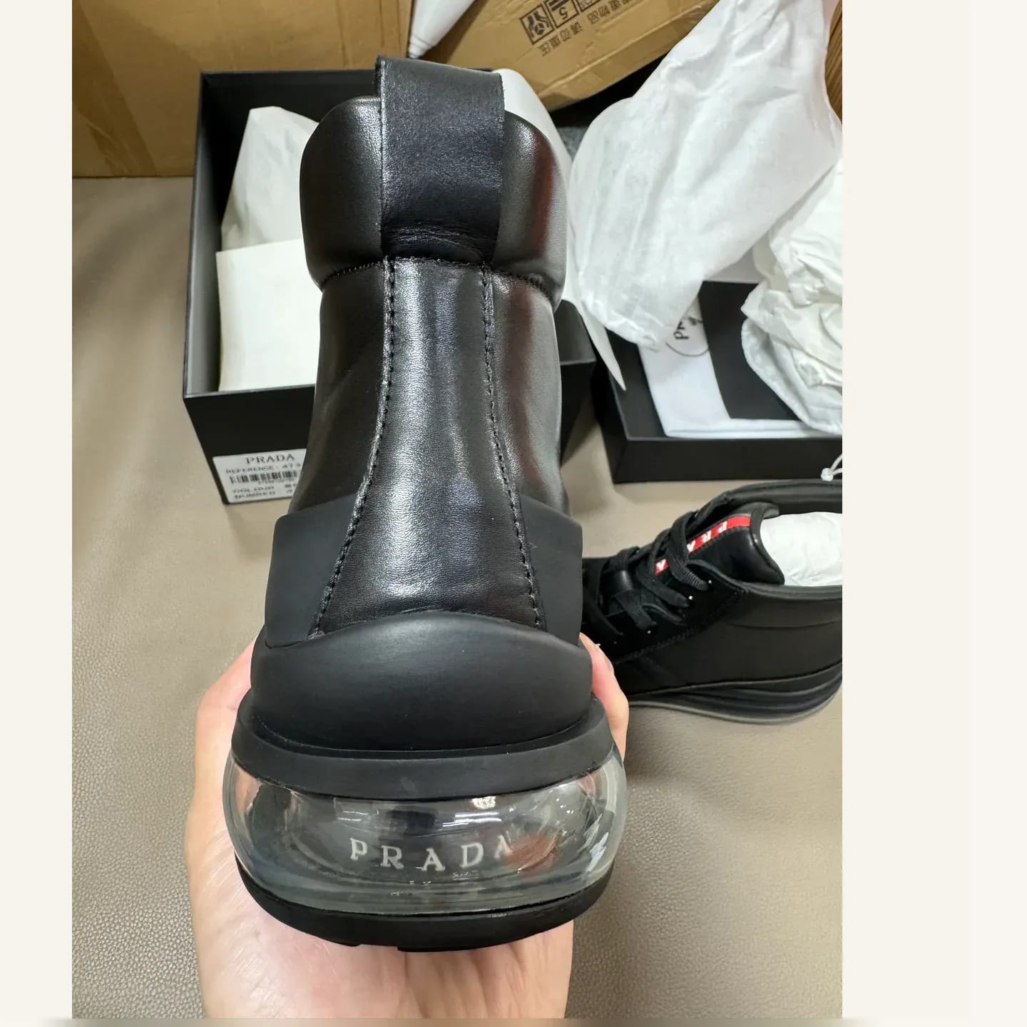 Prada Downtown High-top Sneaker 縮圖 4