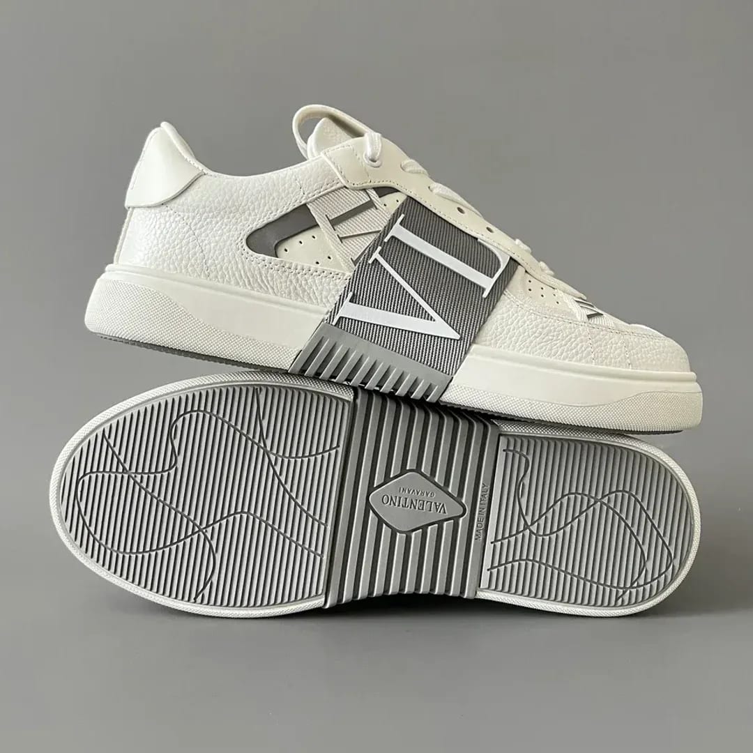 Valentino Garavani Low-Top Calfskin VL7N Sneaker With Bands 縮圖 4