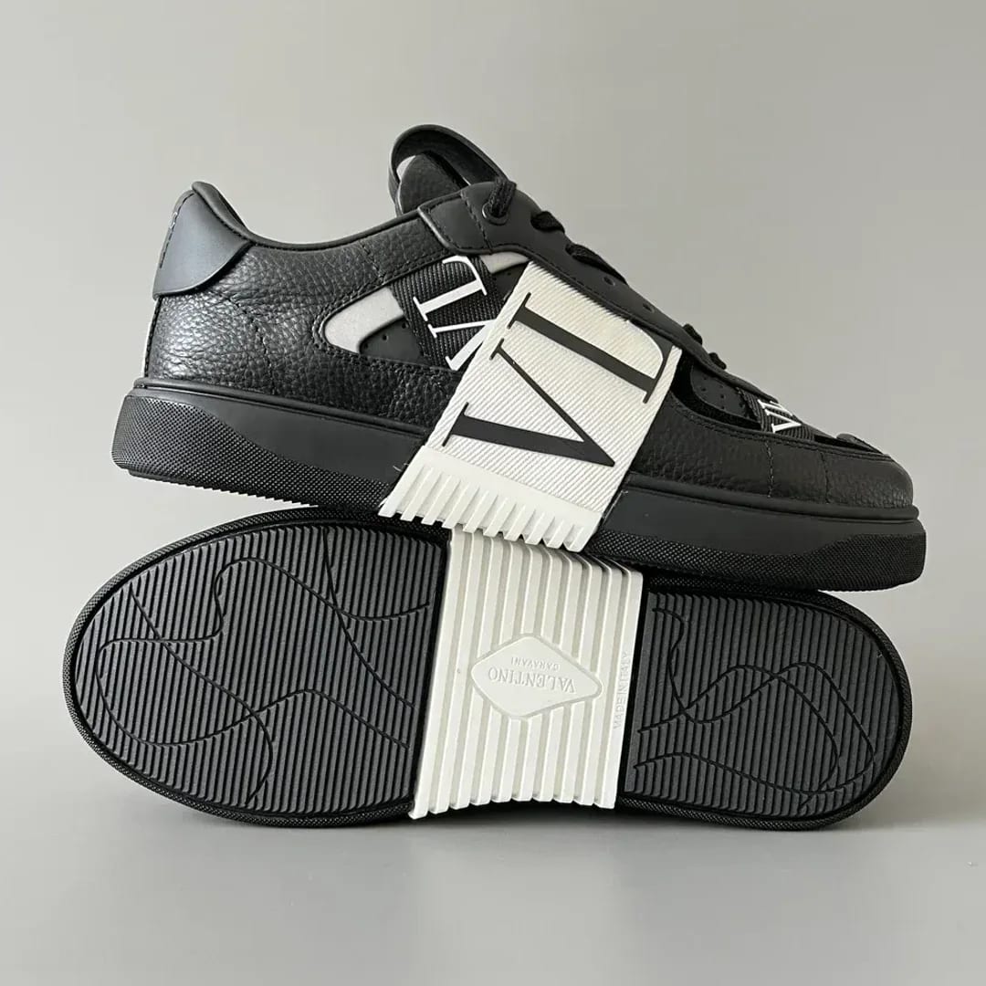 Valentino Garavani Low-Top Calfskin VL7N Sneaker With Bands 縮圖 4