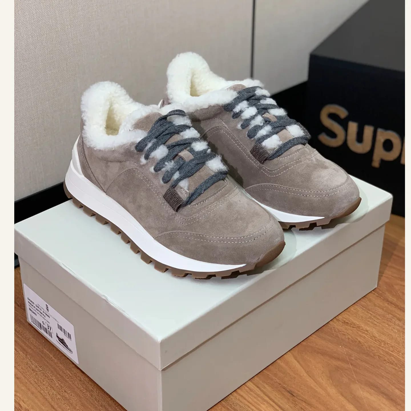 Brunello Cucinelli Shearling Sneaker 縮圖 2