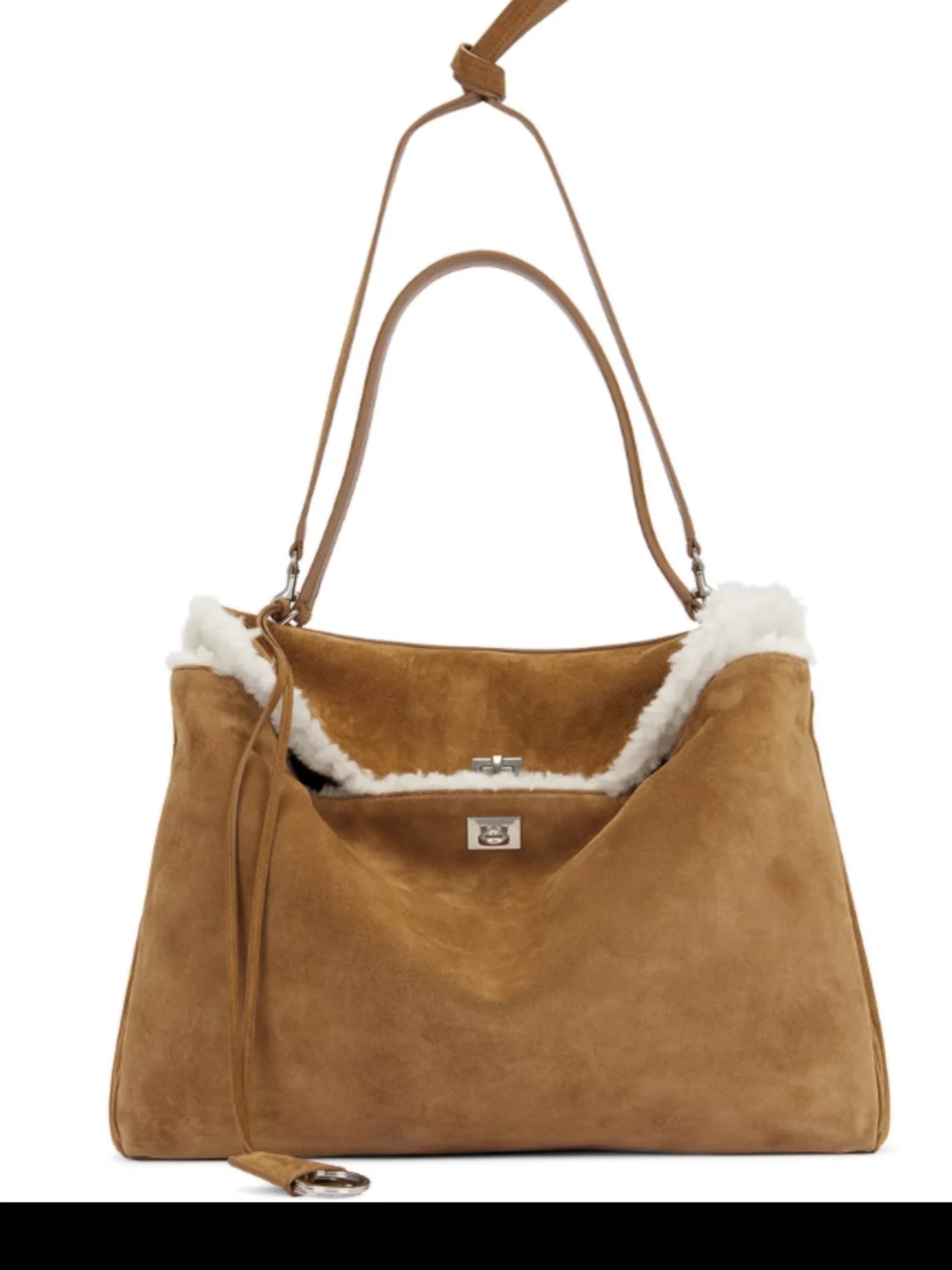 Balenciaga Rodeo Handbag Medium Noce/White