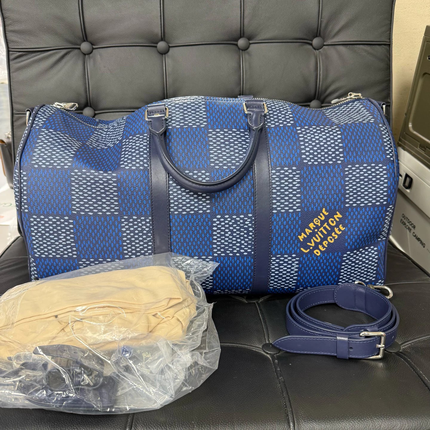 Louis Vuitton Keepall Bandoulière 50 Damier Rush（2024 春夏）