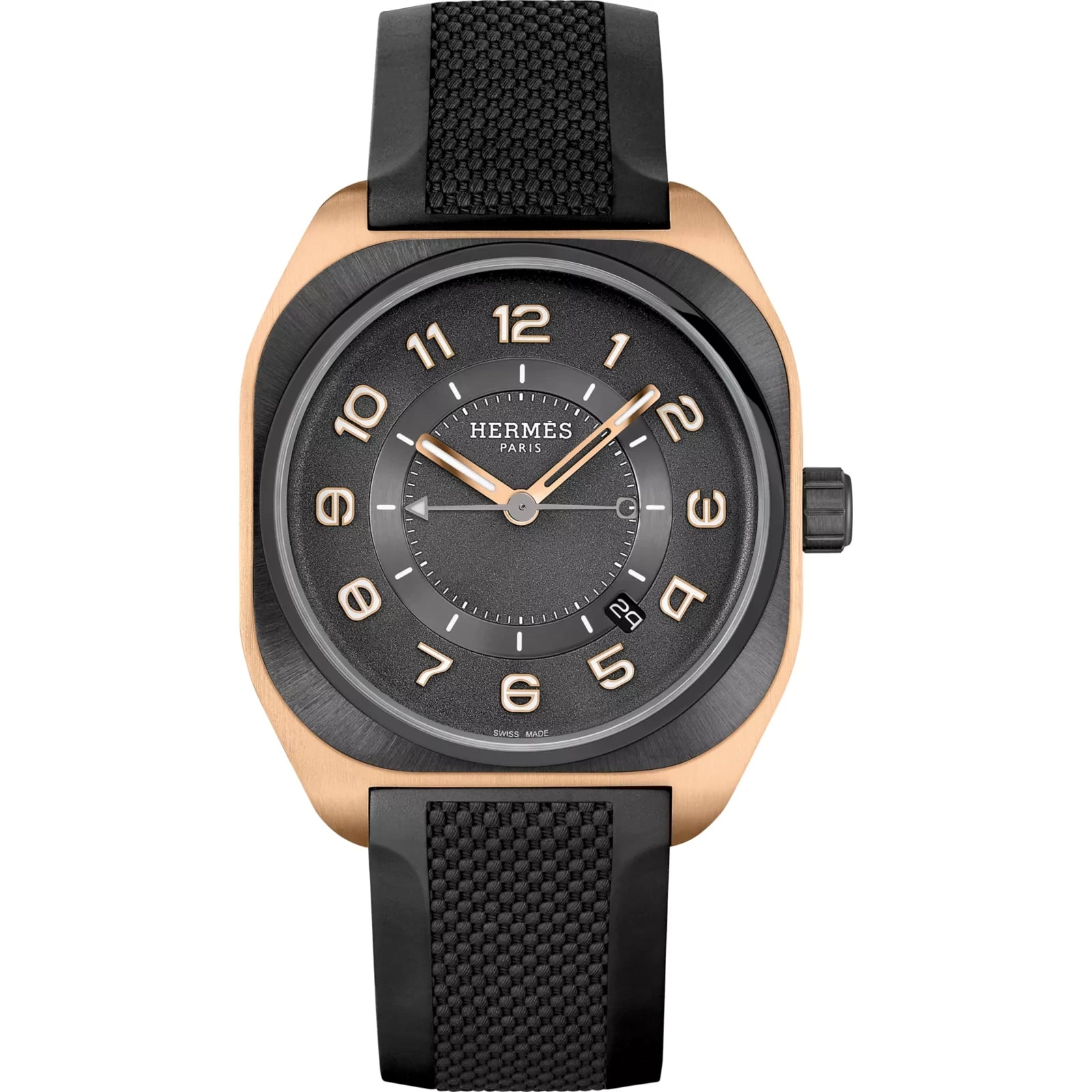 Hermès Hermès H08 watch, 42 mm, Black