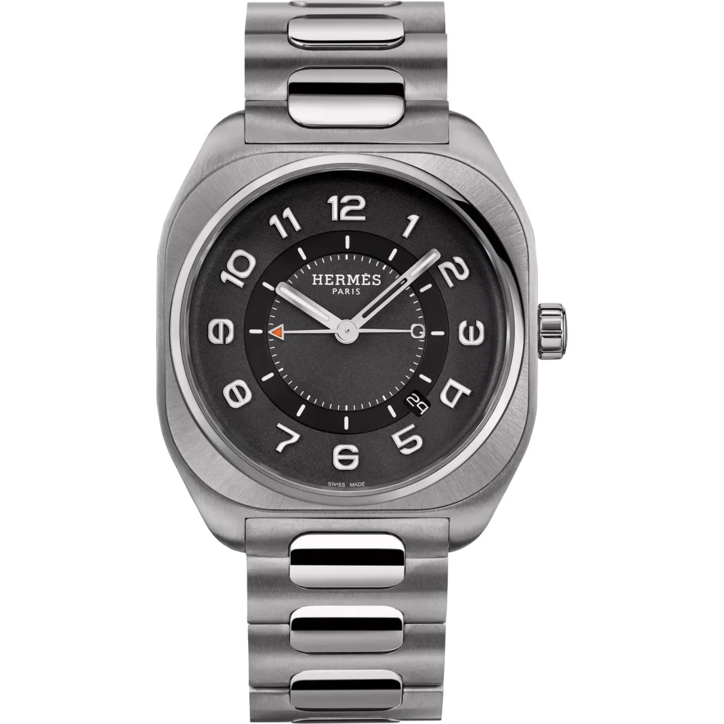 Hermès H08 watch, 42 mm, Grey